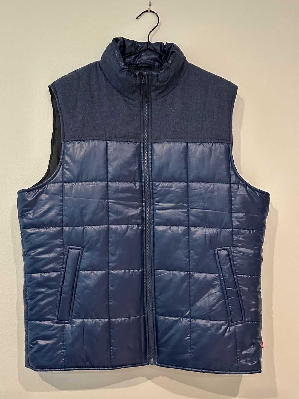 Coleman Navy Quilted Puffer Vest - Sleeveless Zip Front